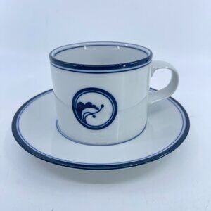 vintage dansk juniper flora cup and saucer set porcelain